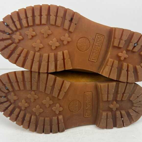 Timberland Ankle Boots Size 6 Brown Leather Lace Up Round Toe Low Block Heel - Picture 6 of 6